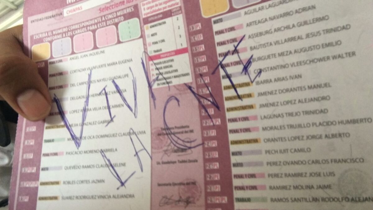 Anulan voto de la elección judicial con apoyo a la CNTE