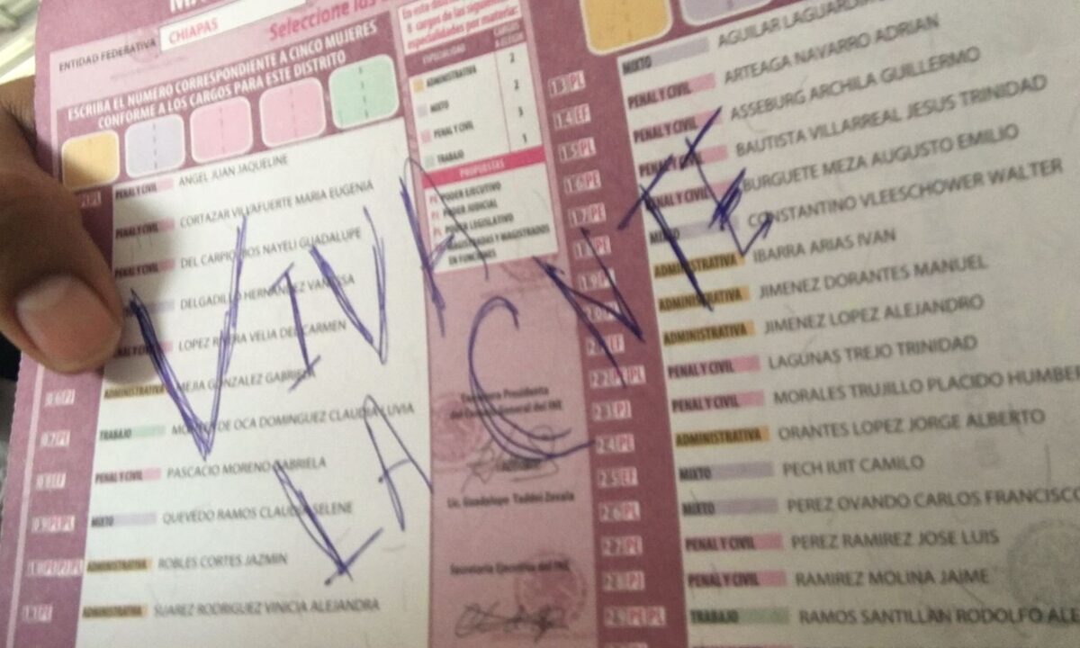 Anulan voto de la elección judicial con apoyo a la CNTE
