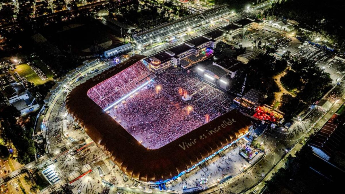 El Estadio GNP Seguros, el recinto de conciertos número uno del mundo, según la revista Pollstar.