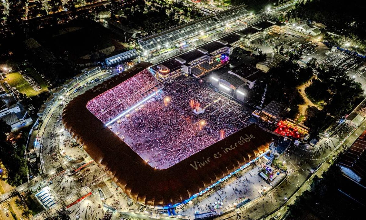 El Estadio GNP Seguros, el recinto de conciertos número uno del mundo, según la revista Pollstar.