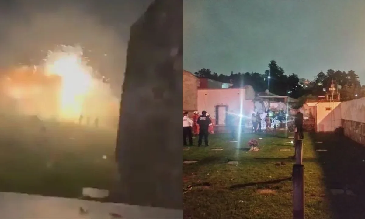 Atienden a heridos por explosión de pirotecnia en Tlaxcala.