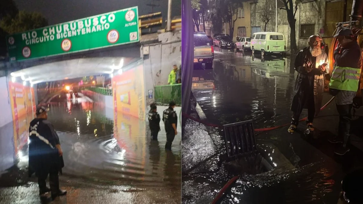 El Gobierno CDMX informó que cuerpos de emergencia atendieron 46 encharcamientos.