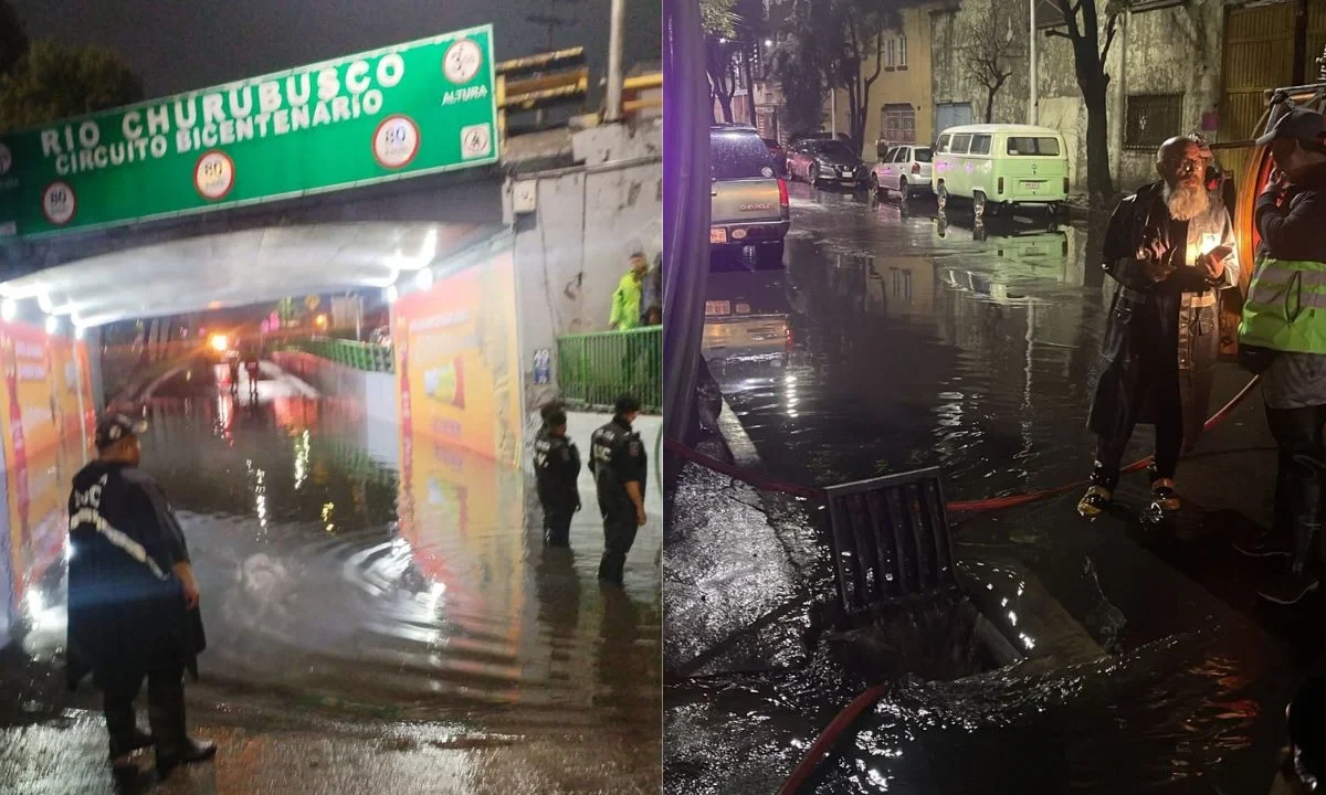 El Gobierno CDMX informó que cuerpos de emergencia atendieron 46 encharcamientos.