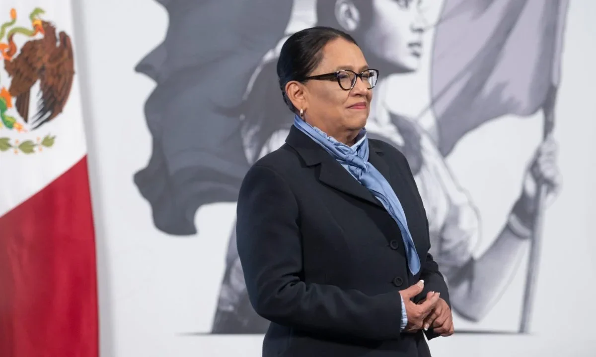Ros Icela Rodríguez en la conferencia mañanera
