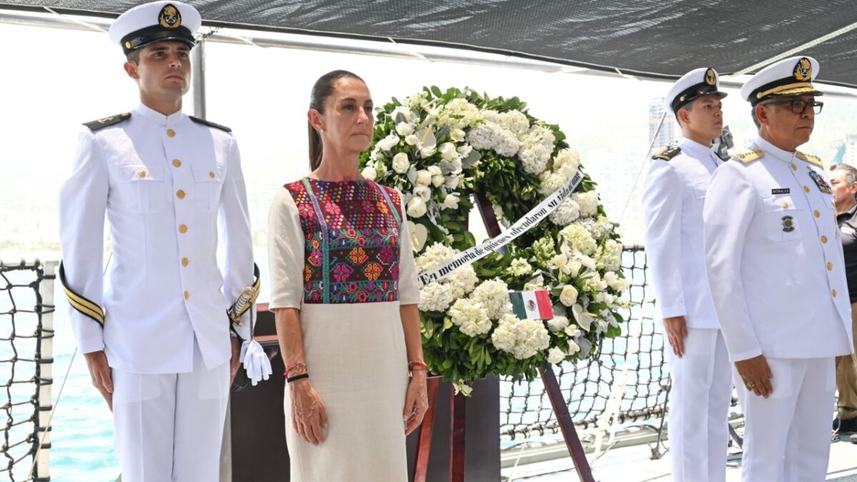 Claudia Sheinbaum presidió la ceremonia del Día de la Marina y resaltó que este 1 de junio es un día histórico para México.