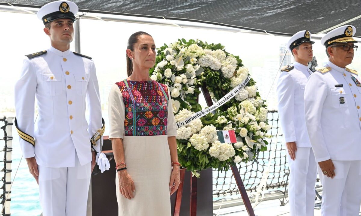 Claudia Sheinbaum presidió la ceremonia del Día de la Marina y resaltó que este 1 de junio es un día histórico para México.
