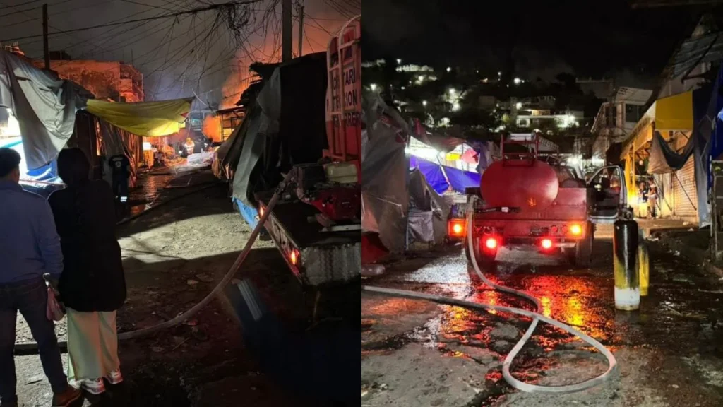 Incendio consume al menos 35 negocios en el mercado de Chilpancingo. Noticias en tiempo real