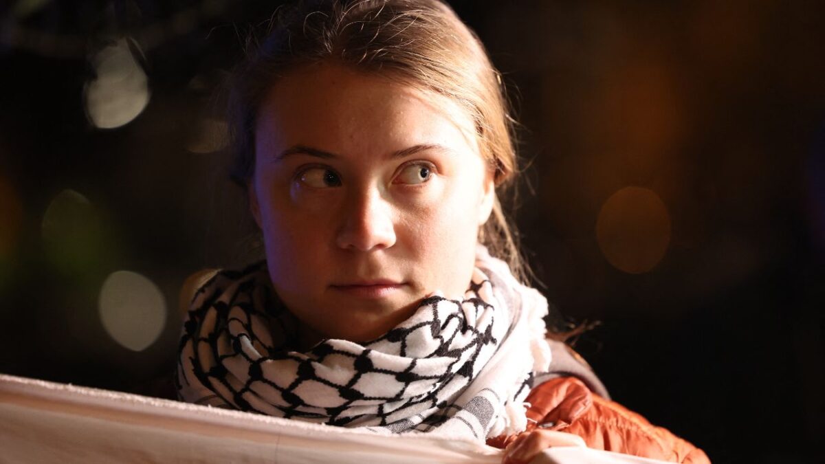 Thunberg y otros activistas zarparon hacia la Franja, en un barco destinado a "romper el asedio de Israel"