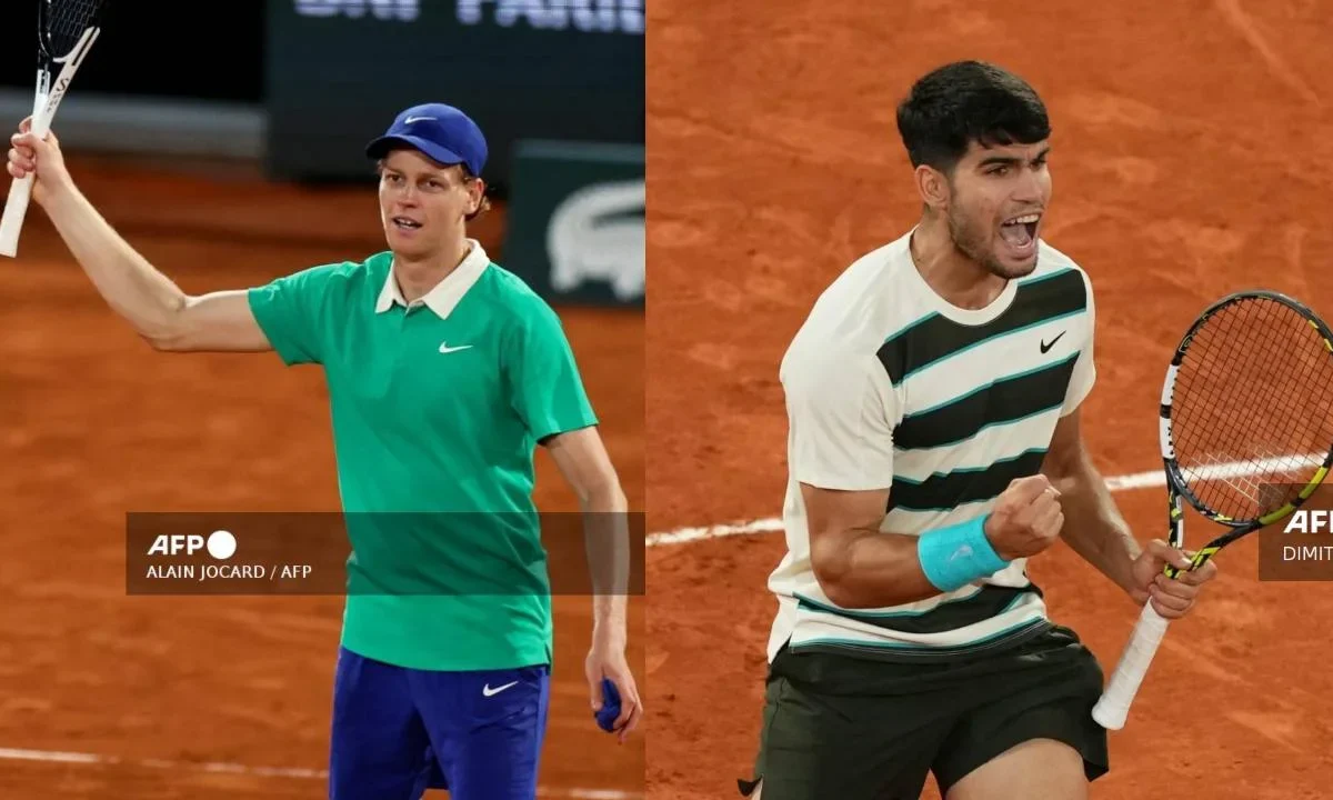 Jannik Sinner se enfrentará en la final del Roland Garros al español Carlos Alcaraz.