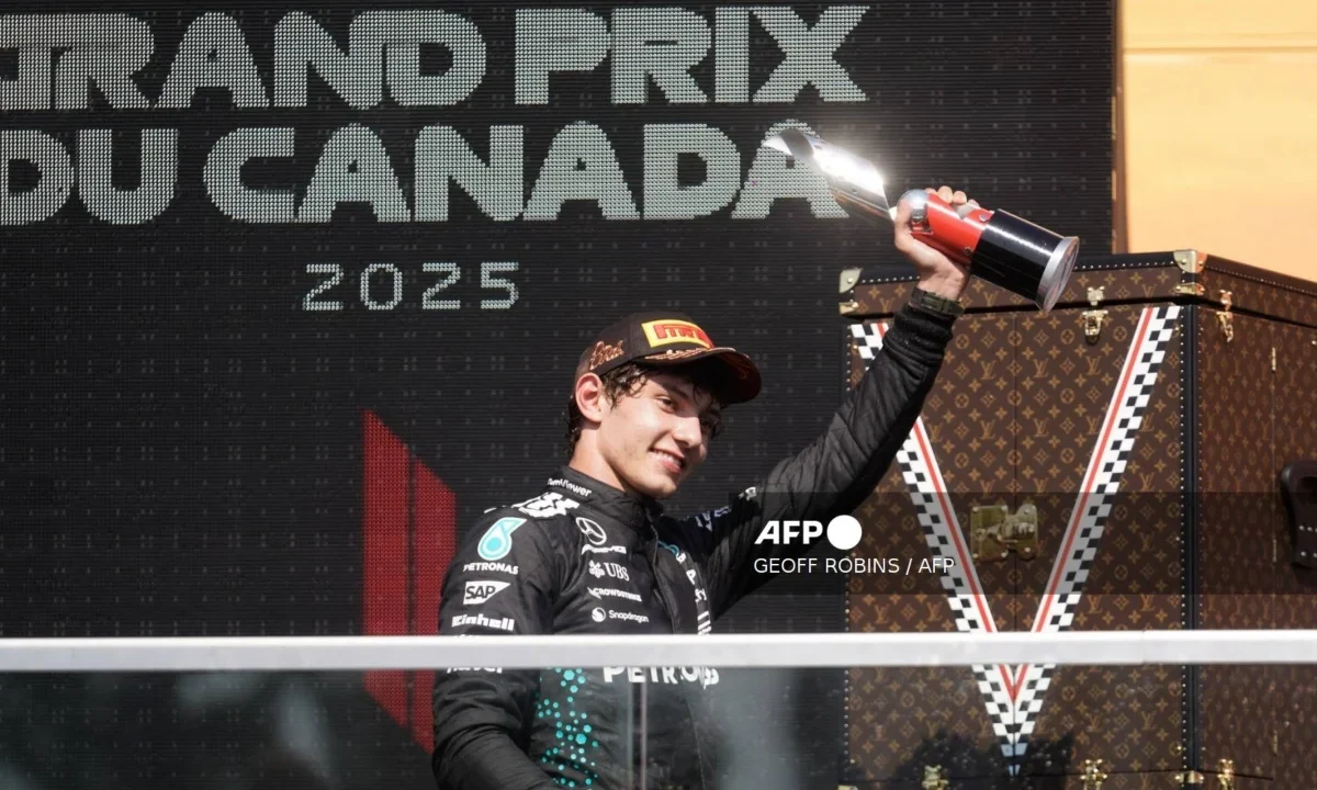 Kimi Antonelli ocupa por primera vez el podio durante el Gran Premio de Canadá