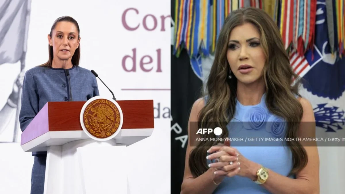 Kristi Noem acusa Sheinbaum de incitar las protestas en Los Ángeles