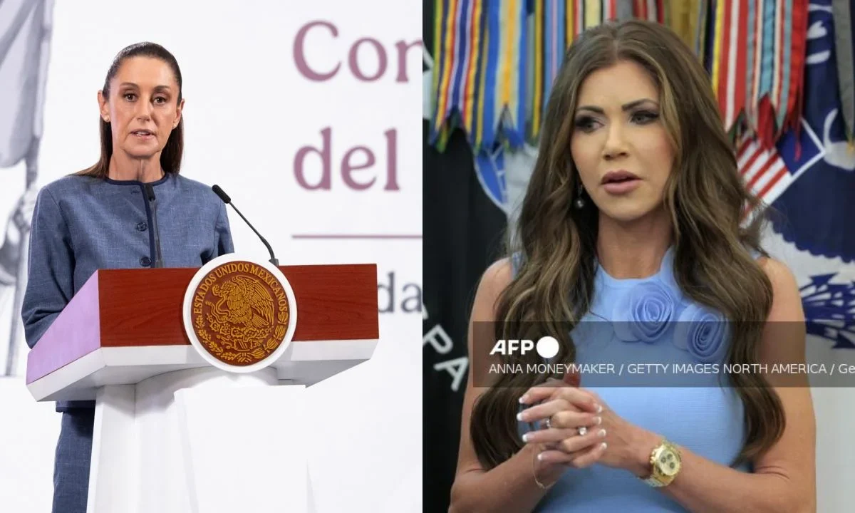 Kristi Noem acusa Sheinbaum de incitar las protestas en Los Ángeles