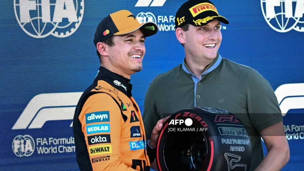 El piloto británico Lando Norris (McLaren) logró este sábado la "pole position" del Gran Premio de Austria.
