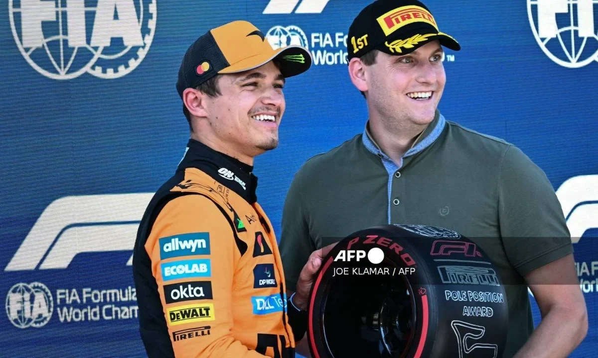 El piloto británico Lando Norris (McLaren) logró este sábado la "pole position" del Gran Premio de Austria.