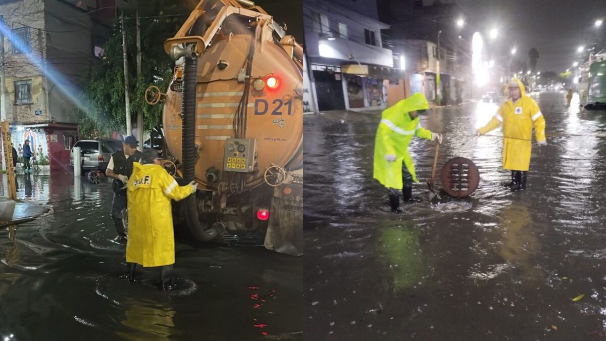 Autoridades de la CDMX señalaron que las lluvias de este lunes 2 de junio no se presentaban con tal intensidad desde el año 2017.