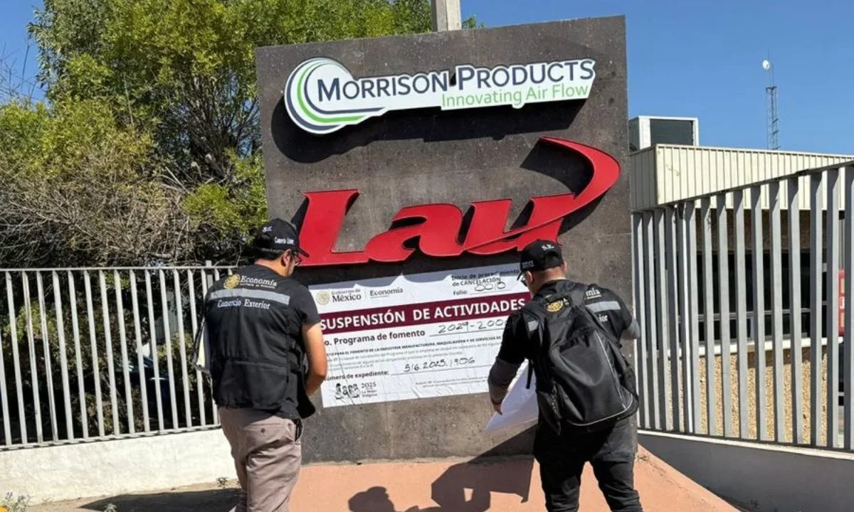 La Secretaría de Economía suspende planta LAU por importación irregular de acero.