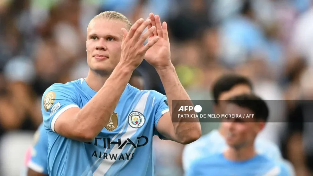 Haaland durante el Mundial de Clubes