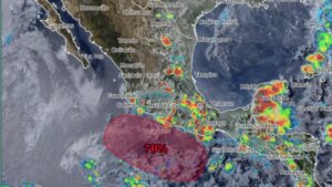 Vigilan zona de baja presión en el Pacífico mexicano por la formación del potencial ciclónico.