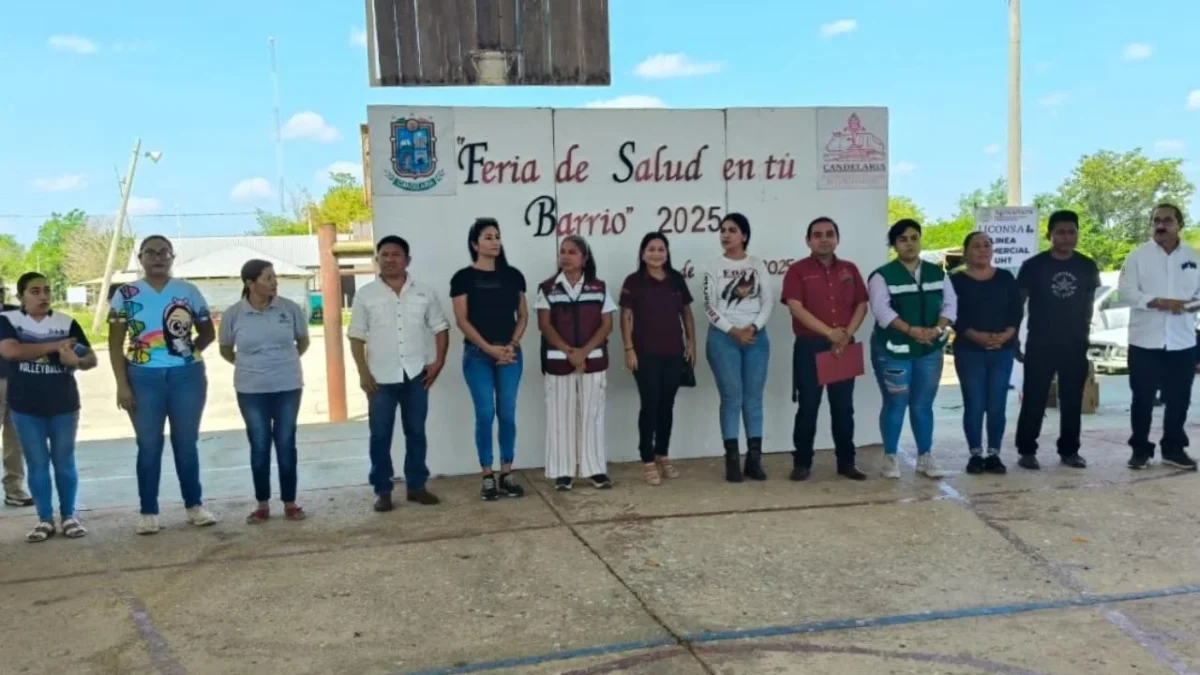 Participan habitantes de Miguel de la Madrid, de la Candelaria, en "Salud en tu Barrio".