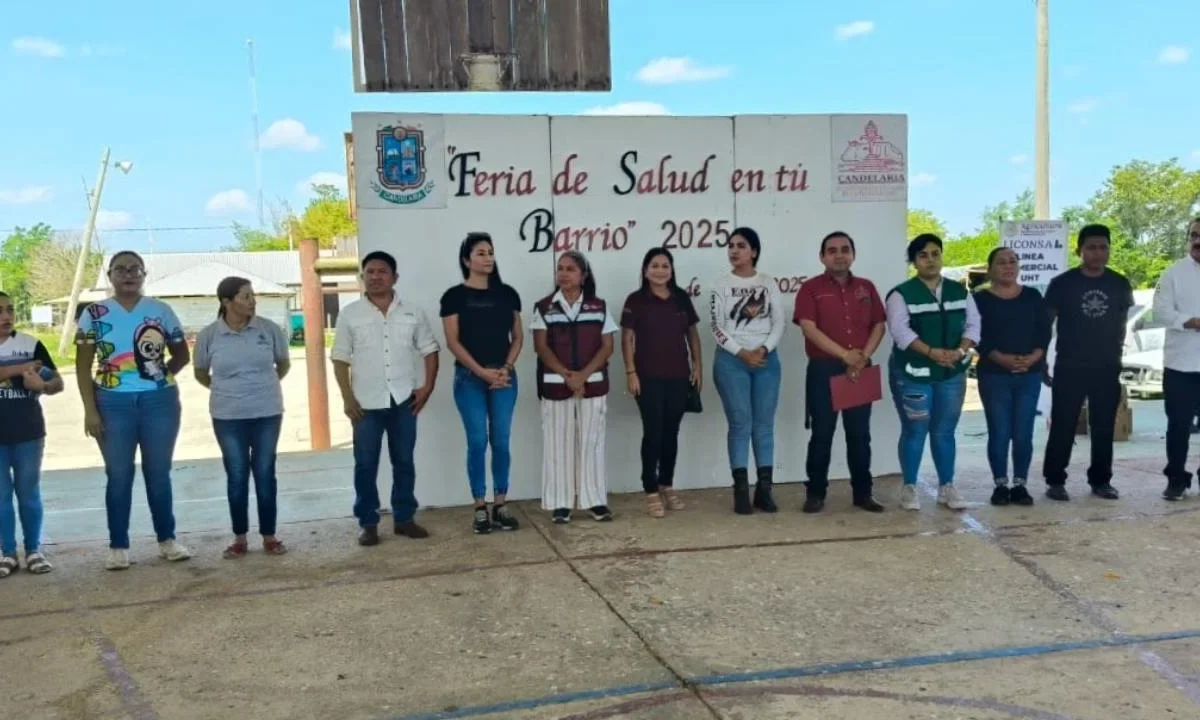 Participan habitantes de Miguel de la Madrid, de la Candelaria, en "Salud en tu Barrio".