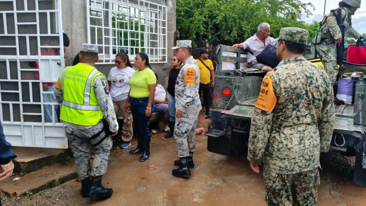 Por el paso de Erick, Defensa desplegó 33 mil 567 efectivos del Ejército, Fuerza Aérea y Guardia Nacional en Oaxaca, Chiapas y Guerrero.