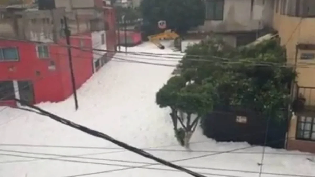 Brigadas del Grupo Tláloc y de Protección Civil del Estado de México realizaron trabajos de desazolve en la colonia San Rafael Chamapa, en Naucalpan.