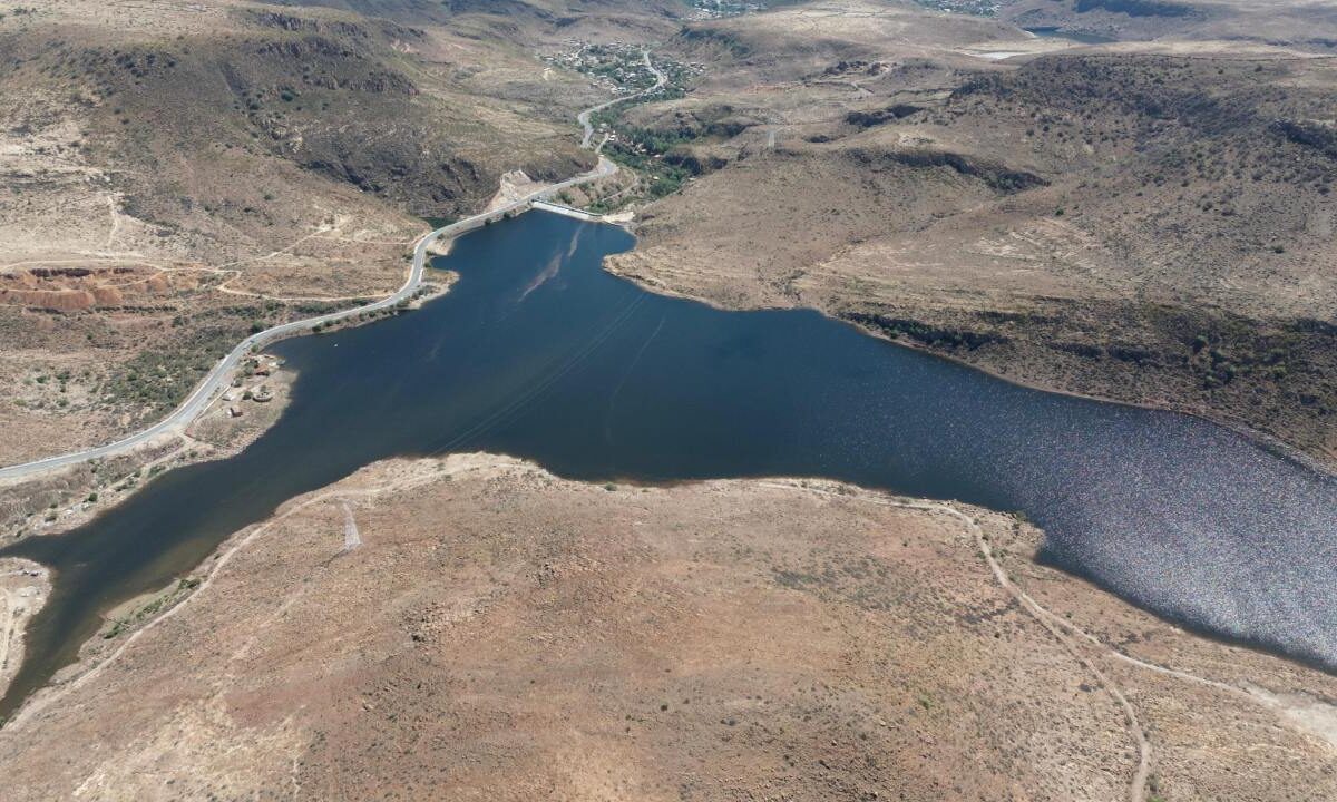 Presa del Peaje con buen nivel de captación tras lluvias en San Luis Potosí.