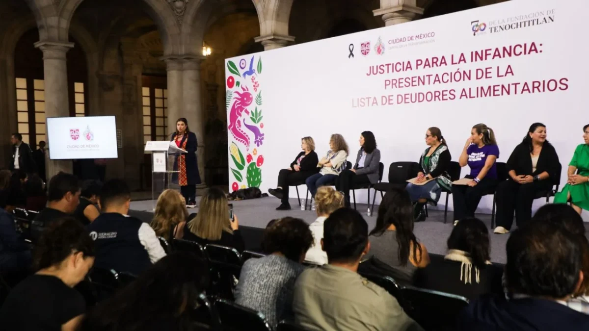 Clara Brugada encabezó la presentación el registro de deudores alimentarios de la Ciudad de México (CDMX).