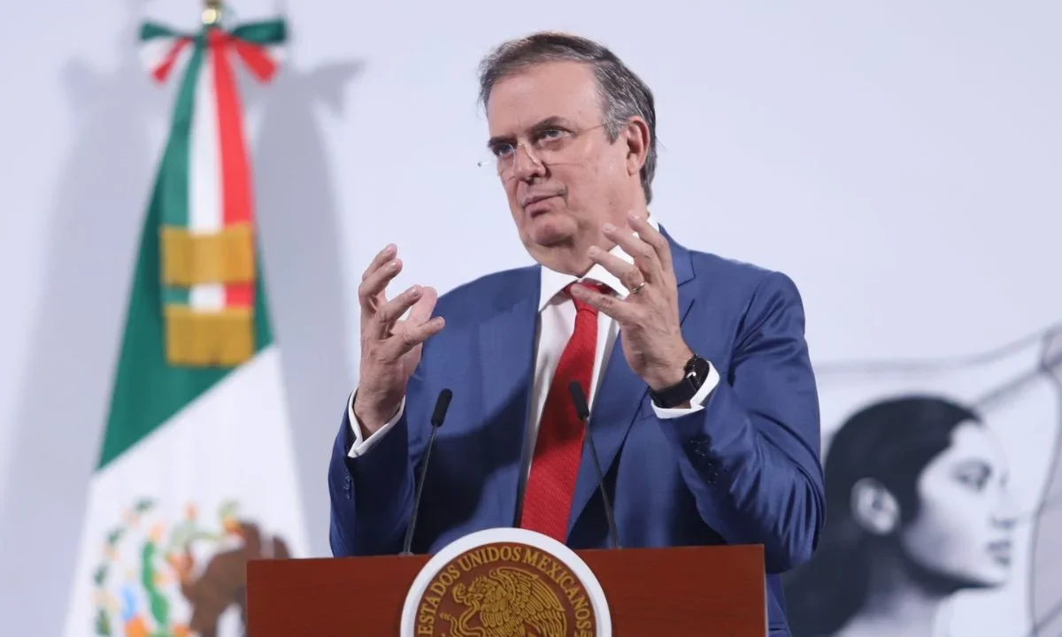 Marcelo Ebrard, descartó que las protestas de migrantes en Los Ángeles tengan que ver con la idea de imponer aranceles a las remesas.