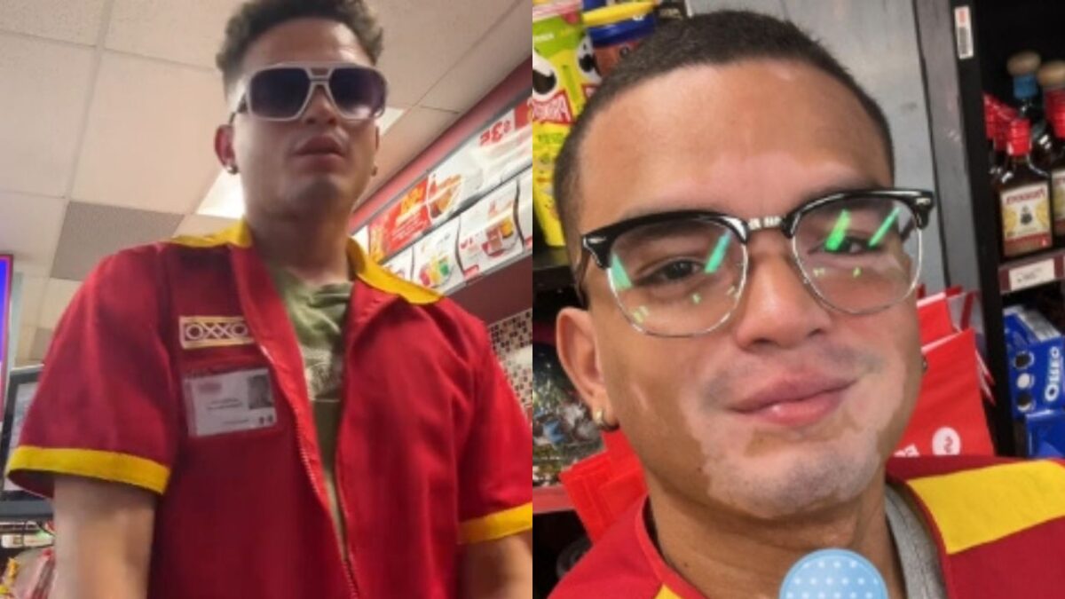 Conoce al actor y modelo colombiano Daniel Ruenes, que pasó de trabajar con grandes marcas a trabajar como cajero en una tienda OXXO.