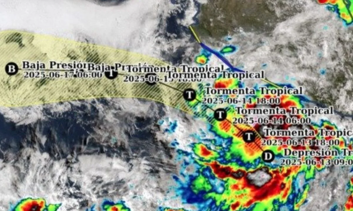 Se forma la depresión tropical Cuatro-E; prevén lluvias intensas en Michoacán, Guerrero y Oaxaca