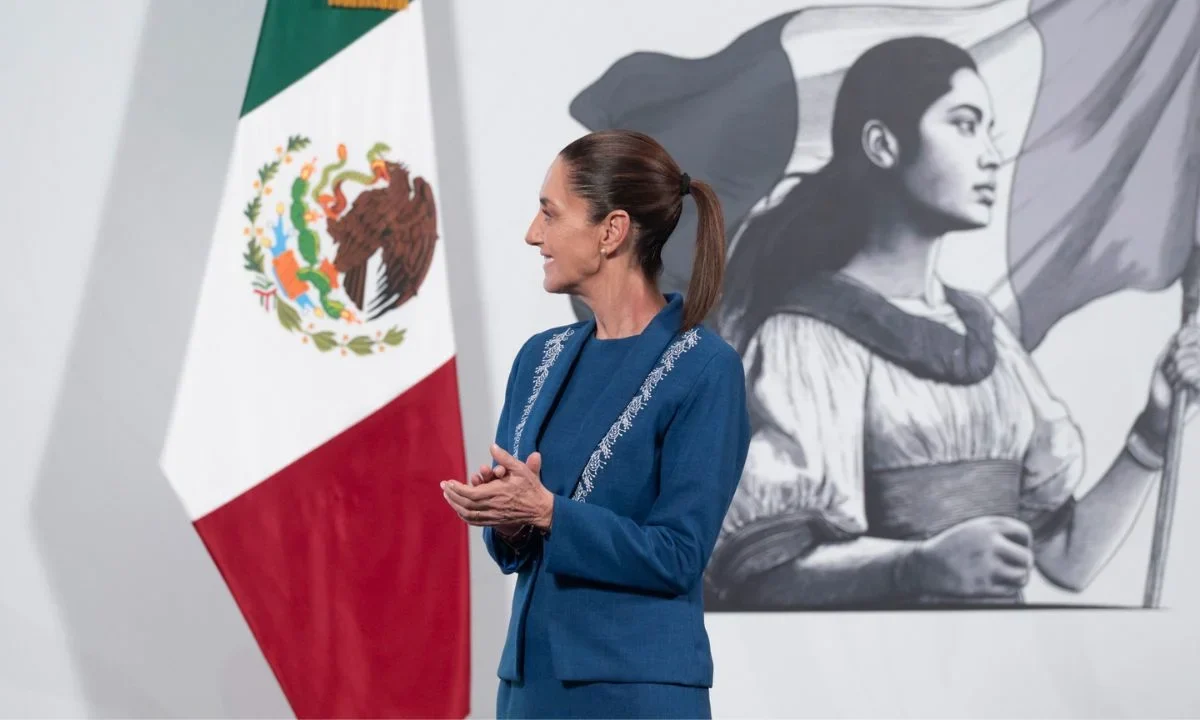 Claudia Sheinbaum durante la conferencia mañanera