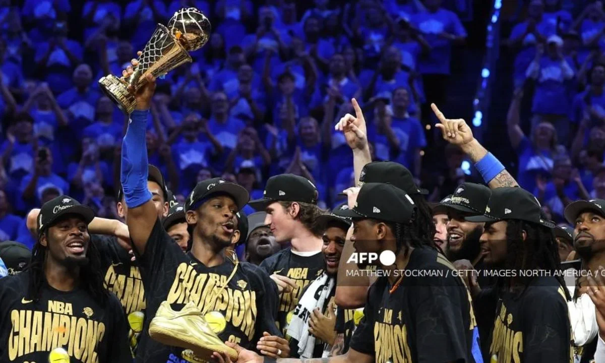 Thunder de Oklahoma se corona campeón de la NBA por primera vez en su historia.