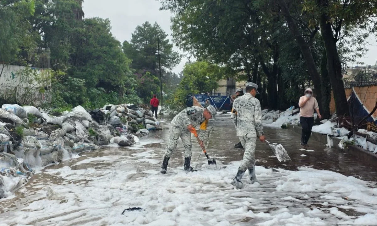 Tras el paso del huracán Erick, Guardia Nacional mantiene el Plan DN-III-E en 8 entidades.