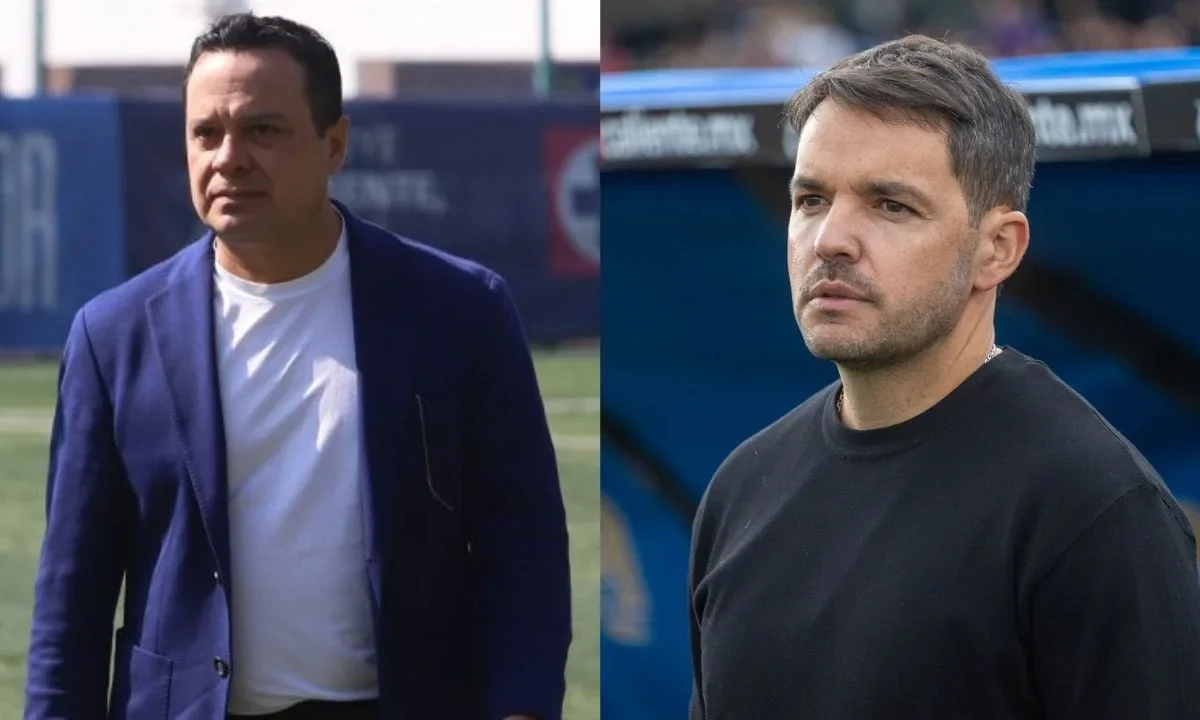 El presidente de Cruz Azul, Víctor Velázquez, confirma llegada de Nicolás Larcamón al banquillo celeste.