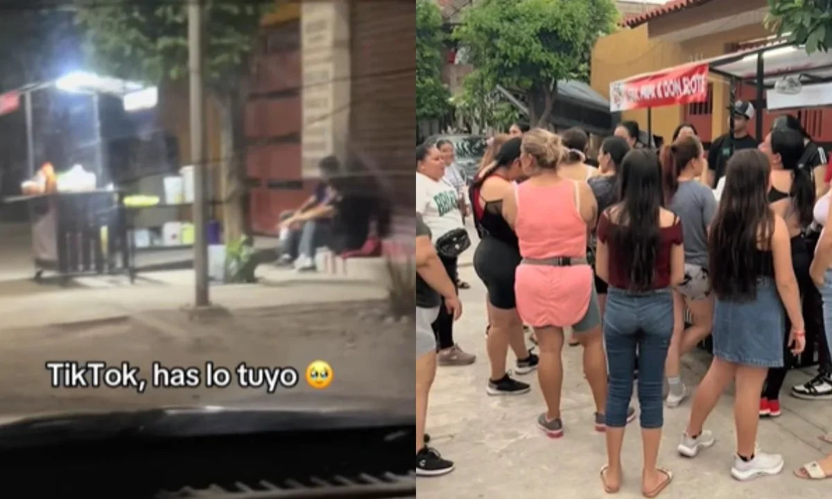Gracias a un video viral de TikTok, un puesto de elotes se llenó tras no tener clientela.