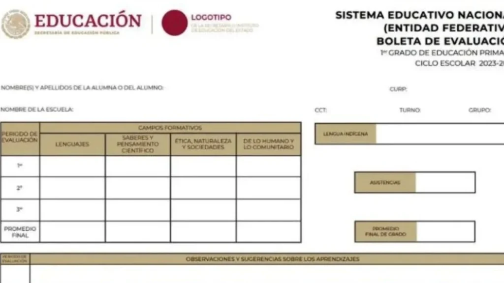 Las boletas de calificaciones del ciclo escolar 2024-2025, también estarán disponibles en línea