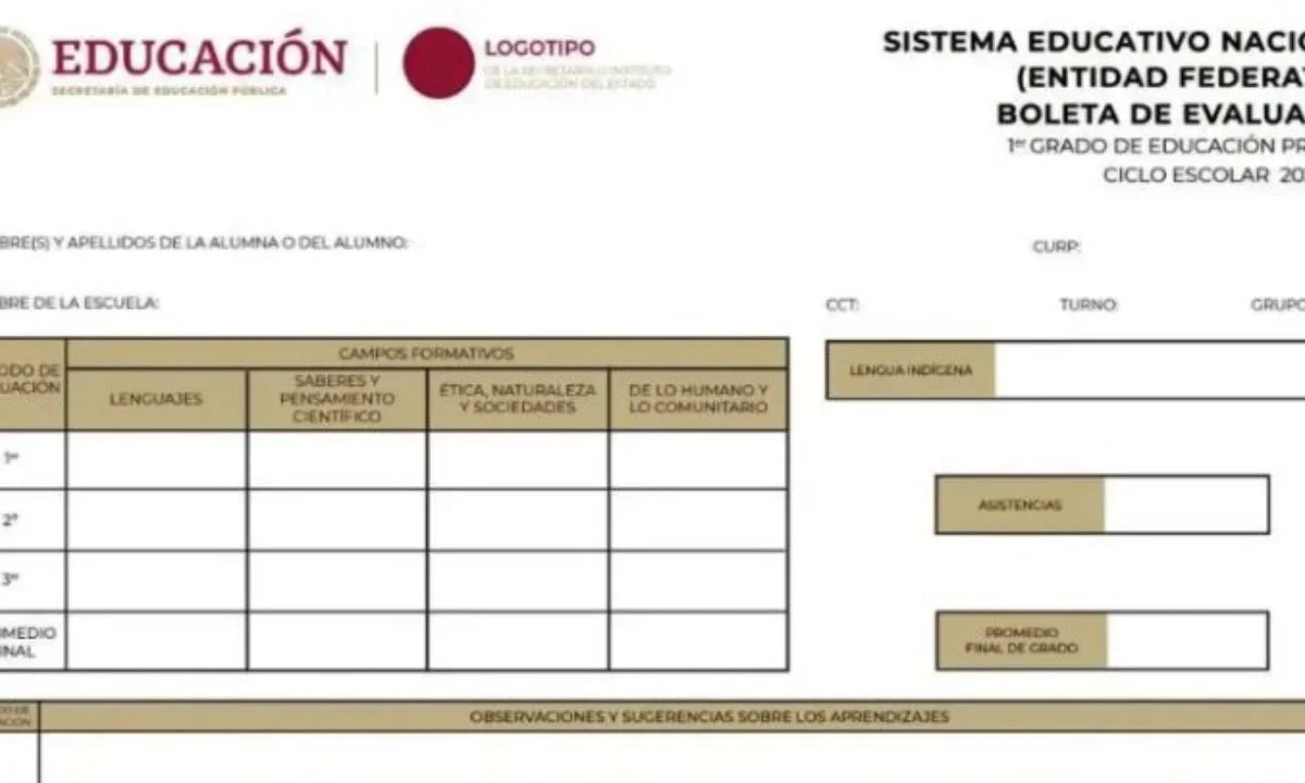 Las boletas de calificaciones del ciclo escolar 2024-2025, también estarán disponibles en línea