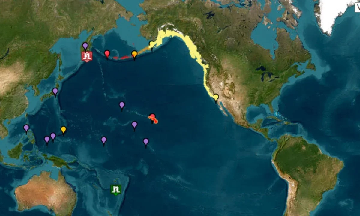 Terremoto de magnitud 8.7 en la costa de Kamchatka, Rusia. Se emite una alerta de tsunami