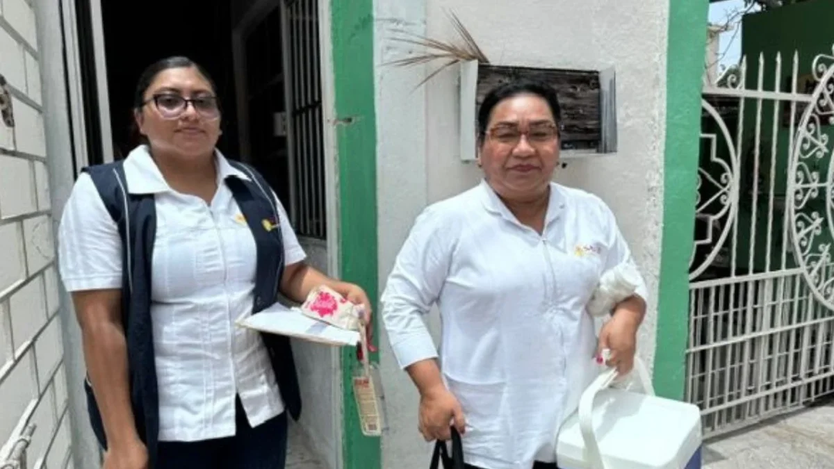 REalizan acciones de vacunación en la Ciudad del Carmen para protegerse de enfermedades como el Sarampión, Tos Ferina y Rubéola