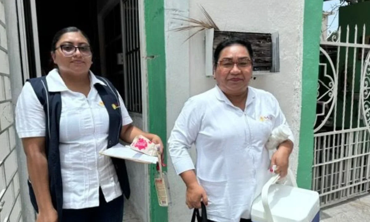 REalizan acciones de vacunación en la Ciudad del Carmen para protegerse de enfermedades como el Sarampión, Tos Ferina y Rubéola