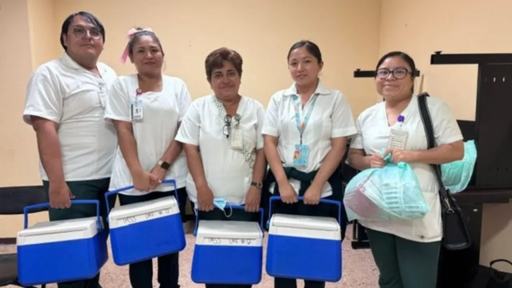 REalizan acciones de vacunación en la Ciudad del Carmen para protegerse de enfermedades como el Sarampión, Tos Ferina y Rubéola