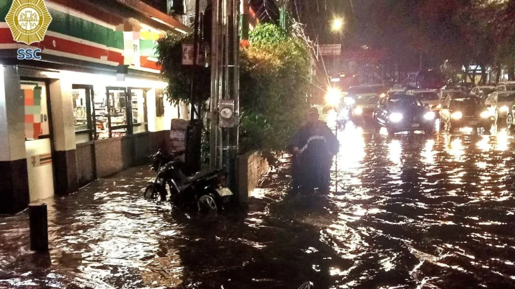 lluvias en la capital