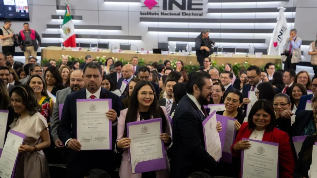Guadalupe Taddei emitió un mensaje durante la entrega de constancias a personas juzgadoras y magistraturas electas por la ciudadanía en los circuitos 1, 2 y 3, correspondientes a Ciudad de México, Estado de México y Jalisco.