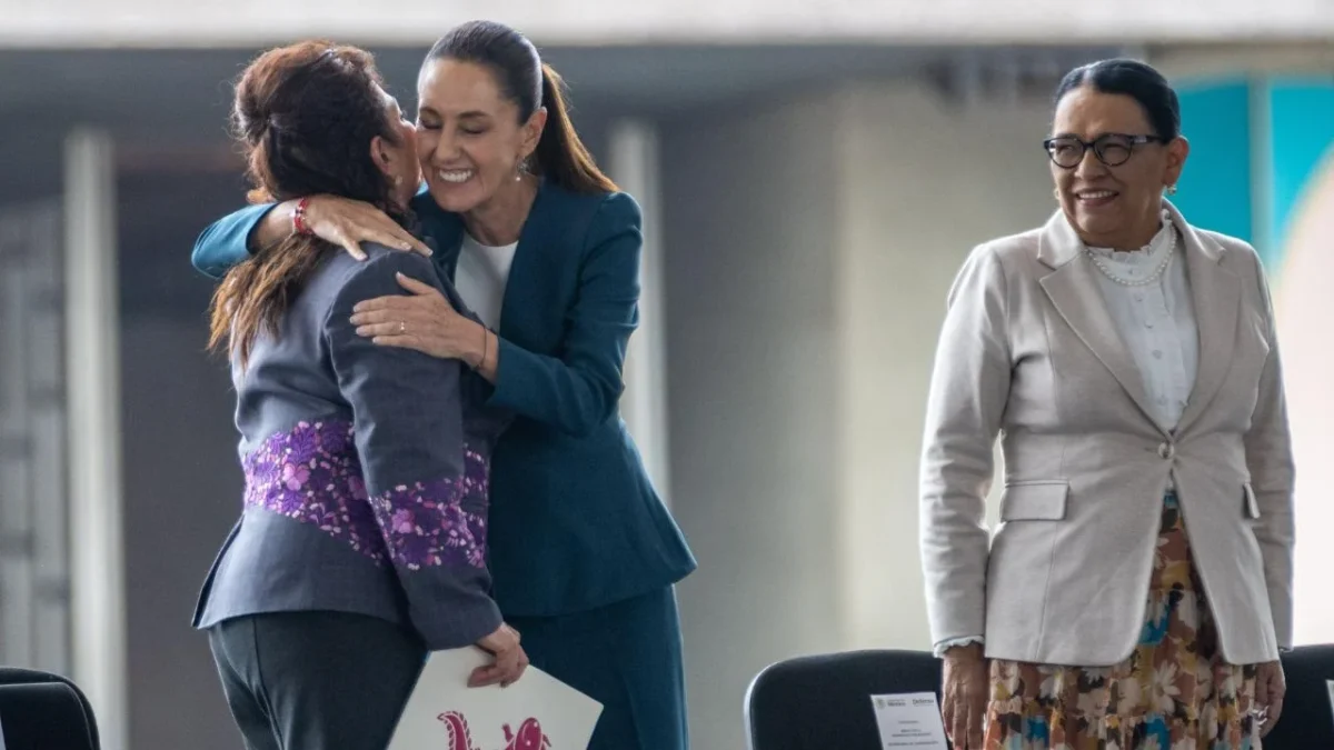 La presidenta Sheinbaum, junto con su gabinete, encabezan desarme en la GAM