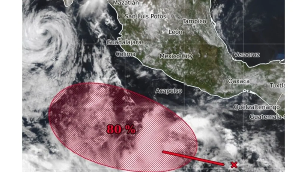 Zona de baja presión se prevé que evolucione a ciclón tropical durante los próximos días