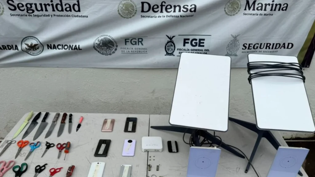 Van 5 Starlink asegurados en el penal de Aguaruto, Culiacán. Noticias en tiempo real