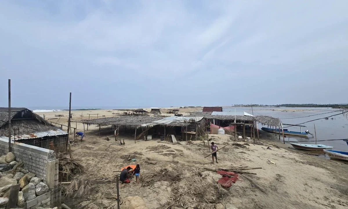 Restauranteros aseguran que sobreviven sólo con la actividad pesquera, tras el impacto del huracán, que destrozó sus establecimientos.