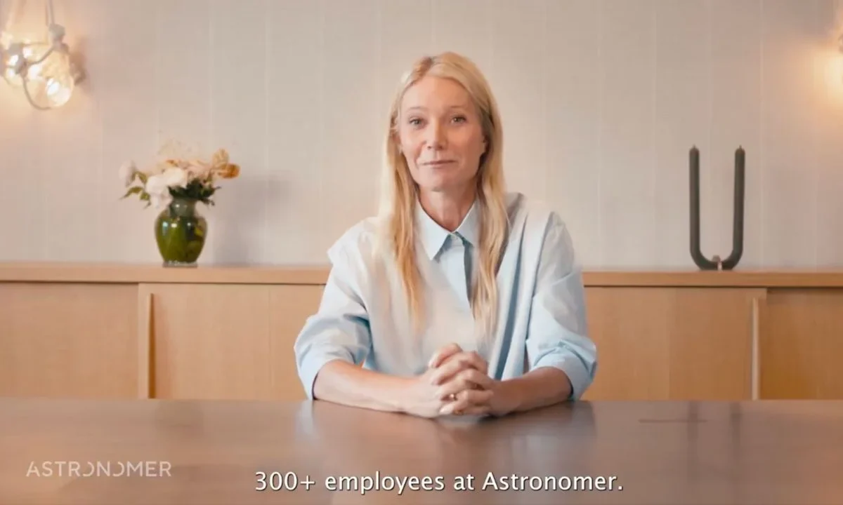 Astronomer publicó un video en sus redes donde aparece Gwyneth Paltrow resaltando las capacidades de la empresa como la nueva vocera.