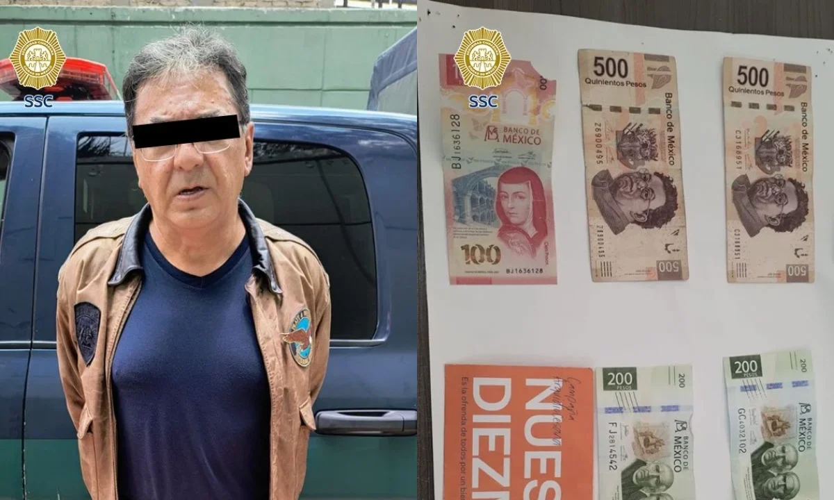 Detienen a sujeto por presuntamente robar las limosnas de una iglesia en la CDMX.